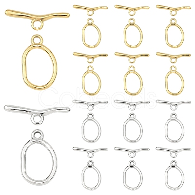 5Pcs 304 Stainless Steel Toggle Clasps STAS-YW0003-36G-1