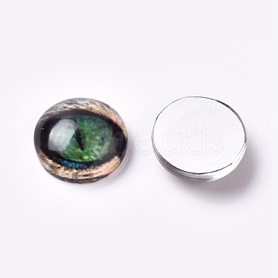 Glass Cabochons GLAA-WH0015-22F-05-1