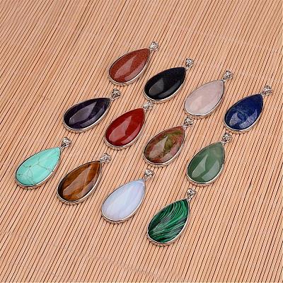 Natural & Synthetic Mixed Stone Big Pendants G-I184-M-1