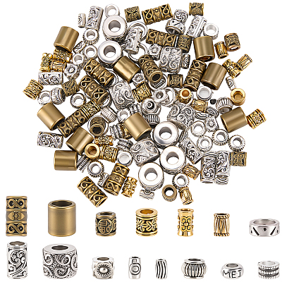 150Pcs 15 Styles Tibetan Style Zinc Alloy Beads FIND-SC0019-98-1