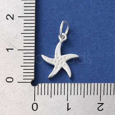 925 Sterling Silver Sea Animal Starfish Charms STER-E071-02S-06-1