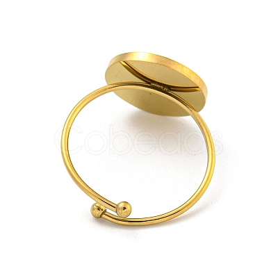 Adjustable 304 Stainless Steel Rings LS-RJEW-B058-02G-09-1