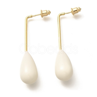 Brass Teardrop Dangle Stud Earrings LS-EJEW-A121-19A-01-1