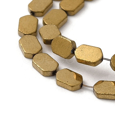 Electroplated Synthetic Non-Magnetic Hematite Beads Strands G-E610-A01-G-1