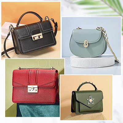12 Sets 3 Colors Zinc Alloy Bag Suspension Clasps FIND-WR0005-56-1