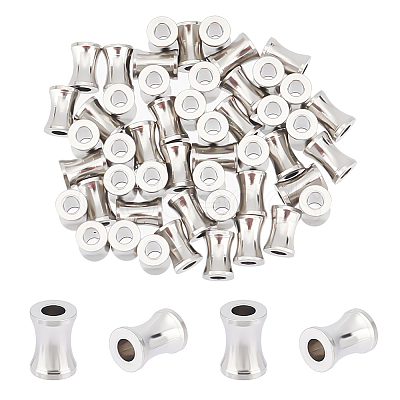 Unicraftale 50Pcs 303 Stainless Steel Beads STAS-UN0055-78-1