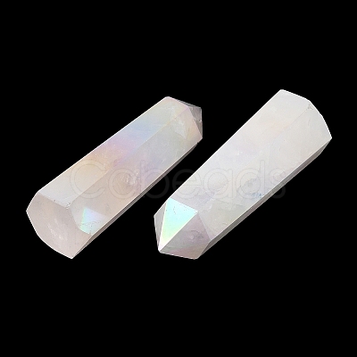 Point Tower Electroplate Natural Rose Quartz Home Display Decoration PW23030680855-1