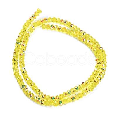 Electroplate Glass Beads Strands GL-CBAA615-03D-1