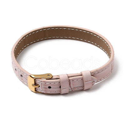 Imitation Leather String Bracelets with Stainless Steel Buckles AJEW-Z053-01J-1