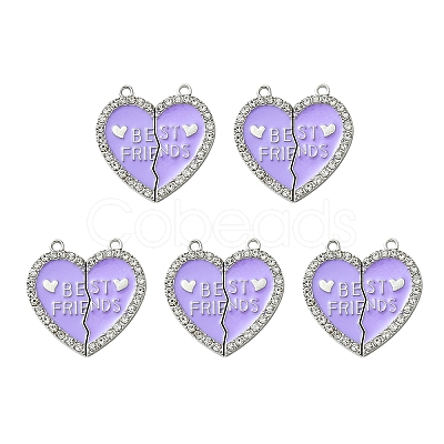 Alloy Enamel Split Pendant ENAM-YW0003-81C-1