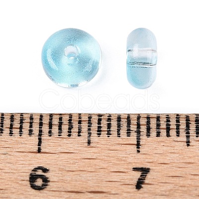 Electroplate Transparent Colours Rainbow Glass Seed Beads SEED-T007-03B-1