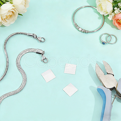 3Pcs 925 Sterling Silver Sheets FIND-BC0019-56A-1