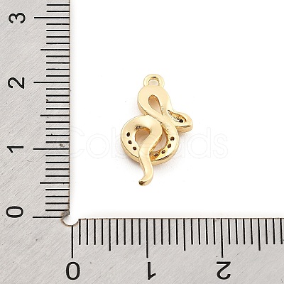 Brass Micro Pave Cubic Zirconia Pendants KK-M321-01F-G01-1