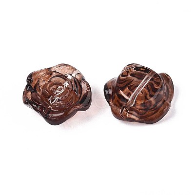 Baking Paint Transparent Glass Beads DGLA-N018-01E-1