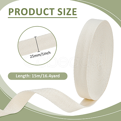 Cotton & Linen Grosgrain Ribbon OCOR-BC0009-01A-1