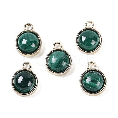 Natural Malachite Pendants G-K372-03G-10-1