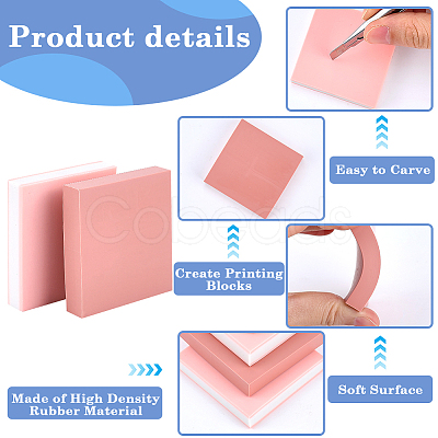 8Pcs 4 Styles Rubber Stamps AJEW-CP0008-33-1