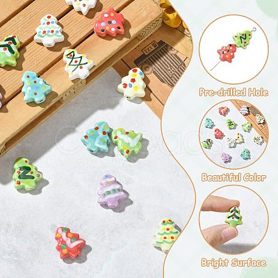 16Pcs 16 Colors Handmade Porcelain Beads PORC-CJ0001-13-1