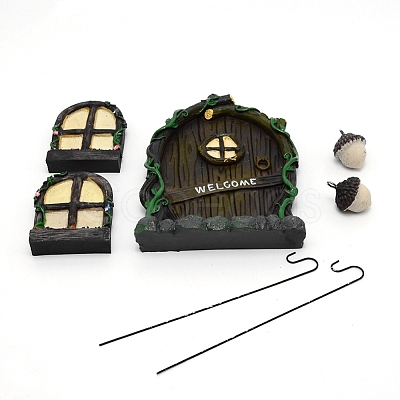 Resin Hanging Display Decorations DJEW-WH0010-89-1