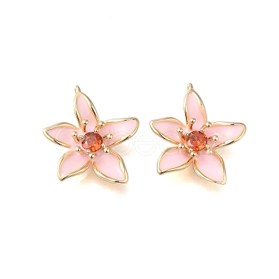 Brass Enamel Pendants X-KK-S368-13G-03-1