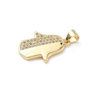 Brass Micro Pave Cubic Zirconia Pendants KK-D426-15A-G-1