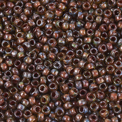 Picasso Cylinder Glass Seed Beads SEED-N011-01D-1
