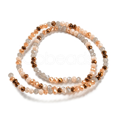 Glass Beads Strands EGLA-A034-M4mm-34-1