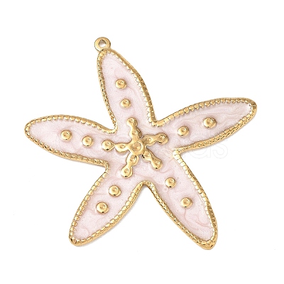 304 Stainless Steel Enamel Big Pendants SA-CBA800D-02A-G-1