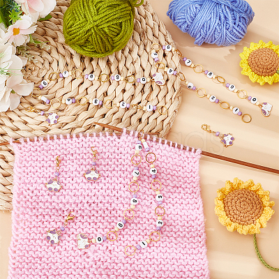DIY Cat Knitting Tool Sets HJEW-SC00098-1
