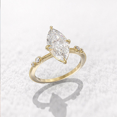 Brass Pave Cubic Zirconia Finger Rings FS-WG1A7FF-10-1