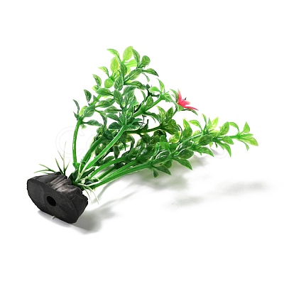 Plastic Artificial Aquatic Plants Decor DJEW-G025-13-1