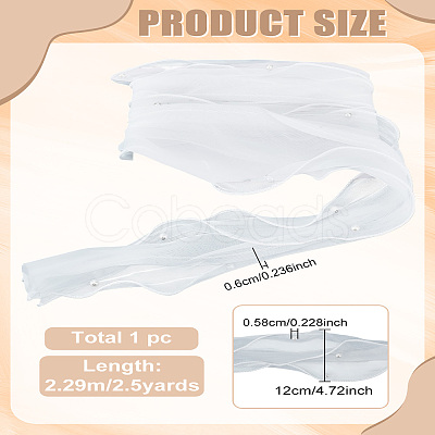 2.5Yards Three Layer Organza Lace Trim Fabric DIY-LP0003-24A-1