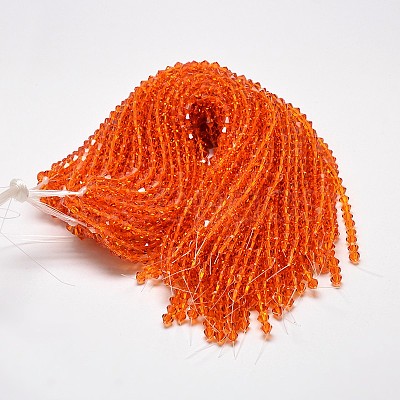 Imitate Austrian Crystal Bicone Glass Beads Strands X1-GLAA-F029-4x4mm-11-1