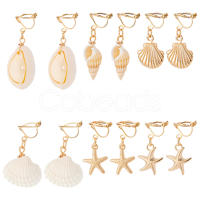 6Pair 304 Stainless Steel Clip-on Earring EJEW-UN00025-1