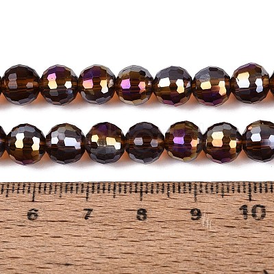Transparent Glass Beads Strands GLAA-Q107-02A-18-1