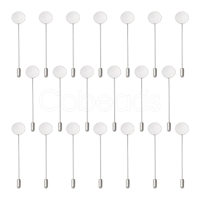 Tarnish Resistant 304 Stainless Steel Brooch Findings X-STAS-S066-01-1