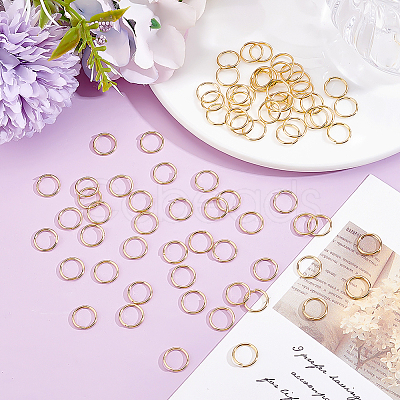 180Pcs 304 Stainless Steel Open Jump Rings STAS-ME0003-45-1