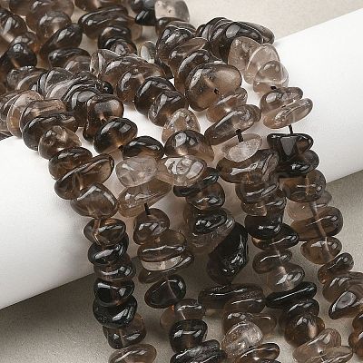 Natural Smoky Quartz Beads Strands G-P622-A01-02-1