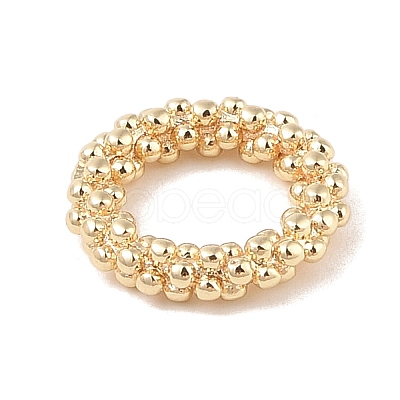 Brass Closed Jump Rings KK-S369-02G-02-1