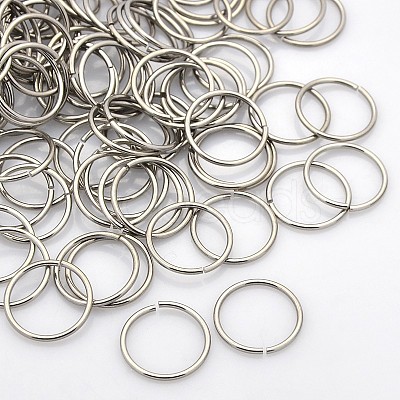 Tarnish Resistant 304 Stainless Steel Open Jump Rings STAS-N040-02-1