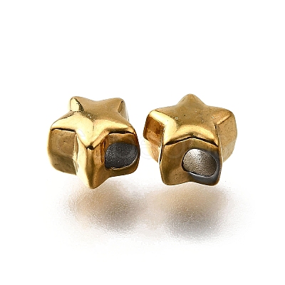 304 Stainless Steel Beads STAS-V009-03G-1