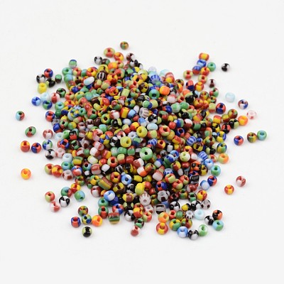 8/0 Opaque Colours Seep Glass Beads SEED-J019-01-1