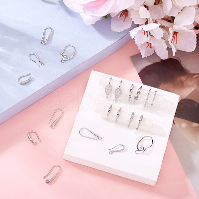 20Pcs 10 Styles Brass Earring Hooks KK-TA0002-29-1