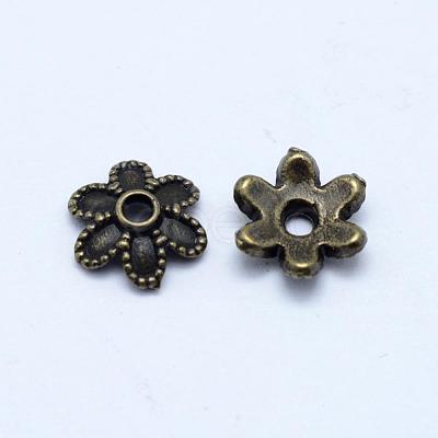 Alloy Bead Caps Enamel Settings PALLOY-D348-04AB-1