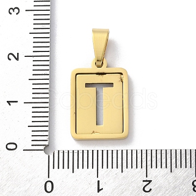 304 Stainless Steel Alphabet Pendants STAS-S152-01G-T-1