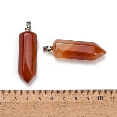 Natural Carnelian Pendants GG-CBAA0EE-02P-16-1