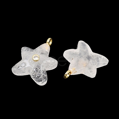 Natural Quartz Crystal Pendants X-G-H353-01G-02-1