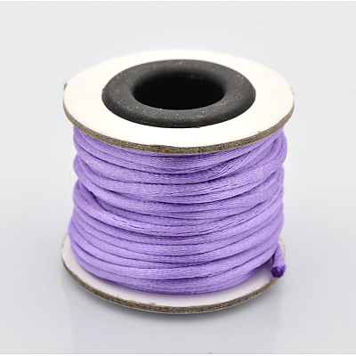 Round Nylon Satin Rattail Cord X-NWIR-O001-A-12-1