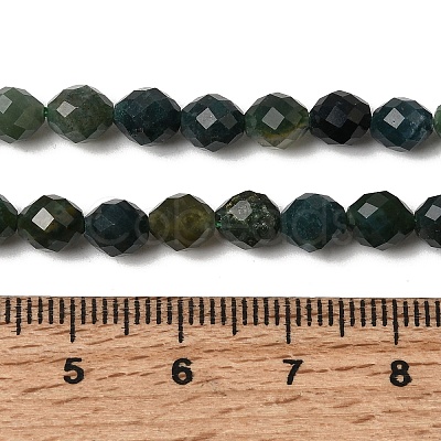 Natural Moss Agate Beads Strands G-K376-F16-01-1