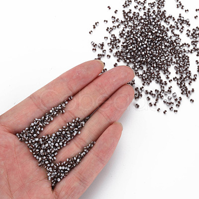 12/0 Two Tone Opaque Glass Seed Beads SEED-T006-01A-A03-1